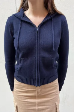 Clearance Alana Zip-Up Sweater Cotton