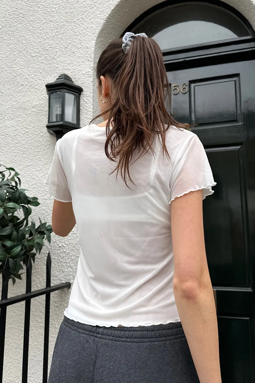 Clearance Anais Mesh Top Short Sleeves