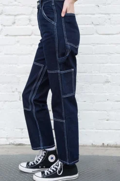 Clearance Ariana Dark Wash Painter Pants Jeans