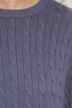 Brianna Cotton Cable Knit Sweater Cotton