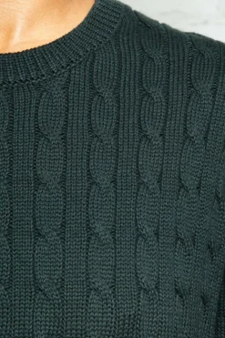Brianna Cotton Cable Knit Sweater Cotton