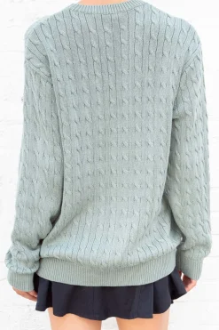 Brianna Cotton Cable Knit Sweater Cotton