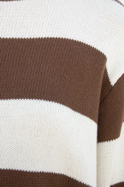 Hot Brianna Cotton Thick Stripe Sweater Cotton|Stripes