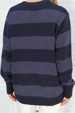 Hot Brianna Cotton Thick Stripe Sweater Cotton|Stripes