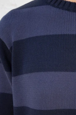 Hot Brianna Cotton Thick Stripe Sweater Cotton|Stripes