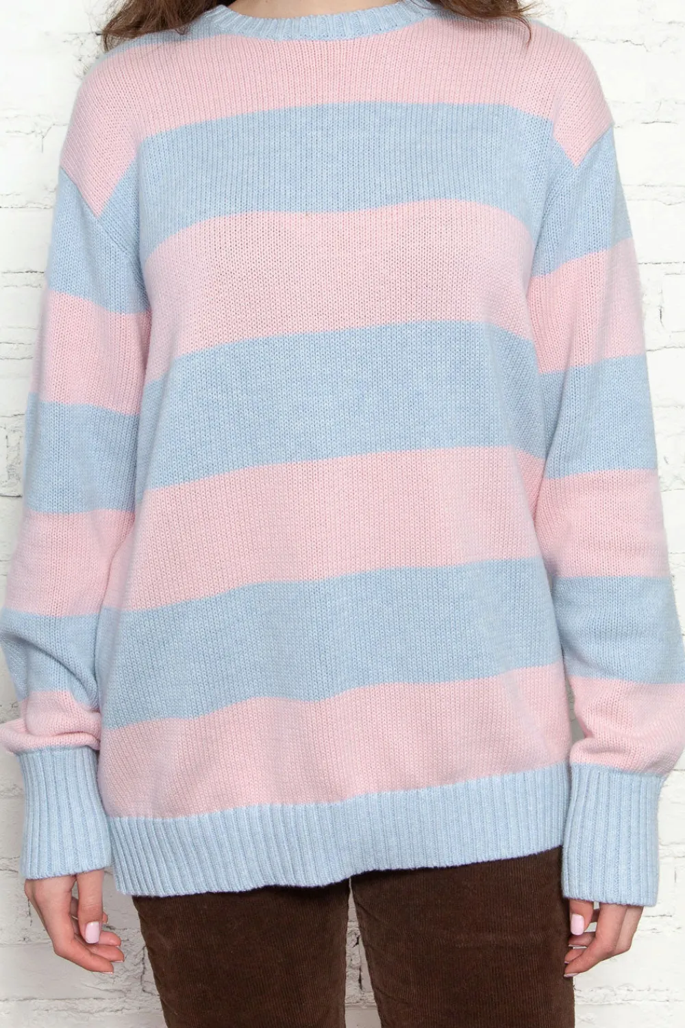 Sale Brianna Cotton Thick Stripe Sweater Stripes|Cotton
