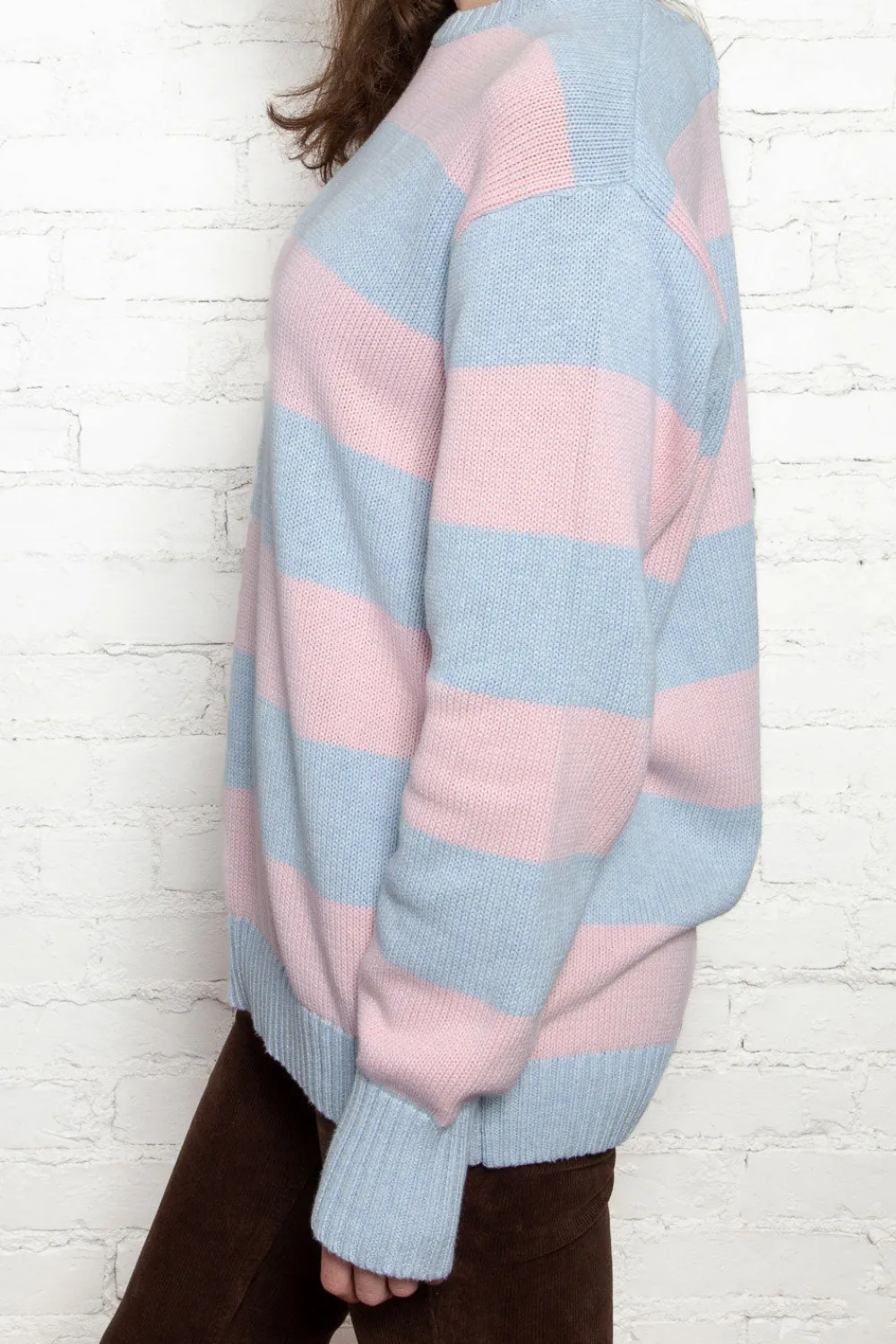 Sale Brianna Cotton Thick Stripe Sweater Stripes|Cotton