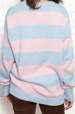 Sale Brianna Cotton Thick Stripe Sweater Stripes|Cotton