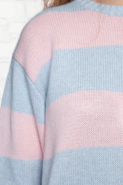 Sale Brianna Cotton Thick Stripe Sweater Stripes|Cotton