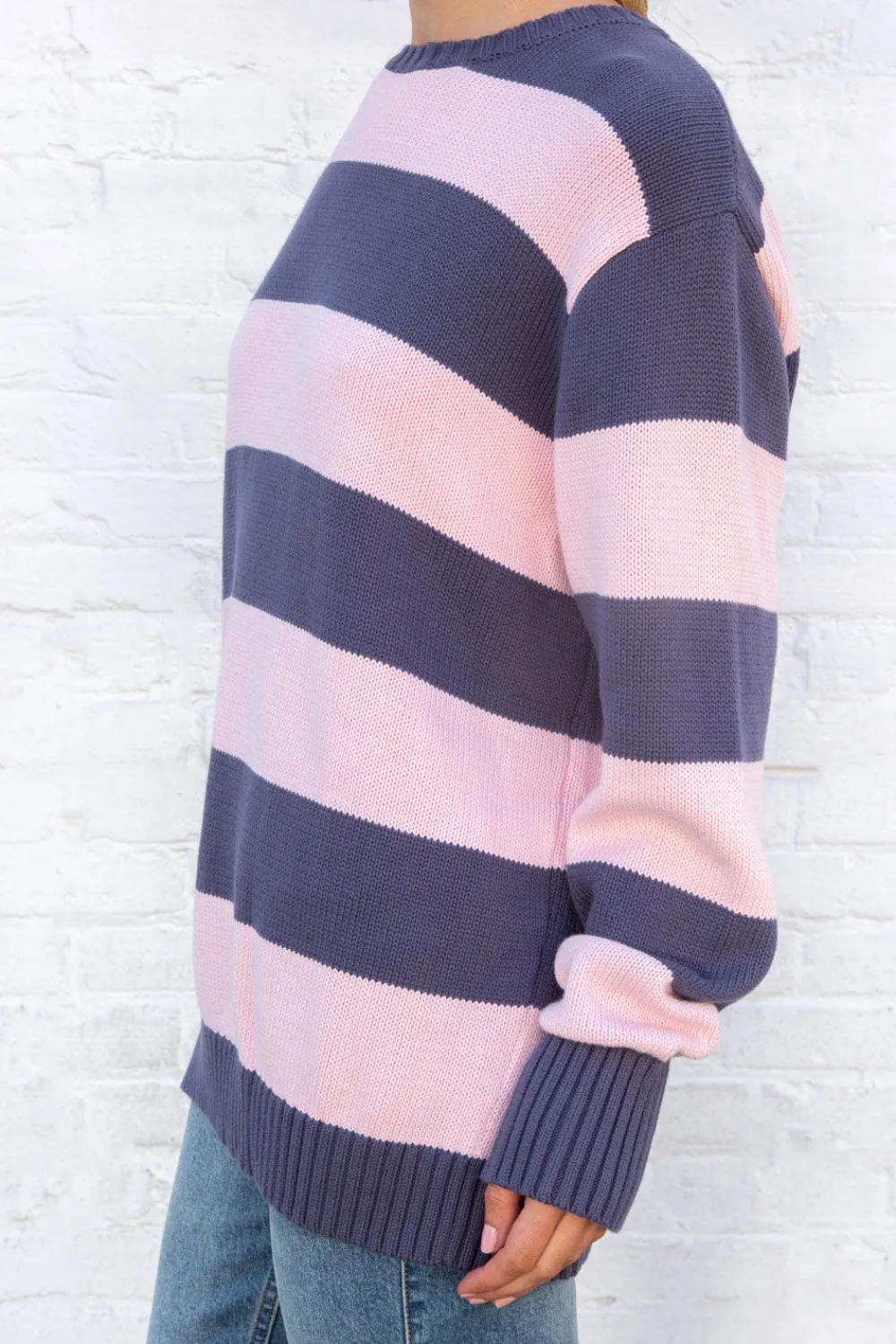 Sale Brianna Cotton Thick Stripe Sweater Stripes|Cotton