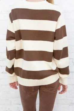 Brianna Cotton Thick Stripe Sweater Stripes|Cotton