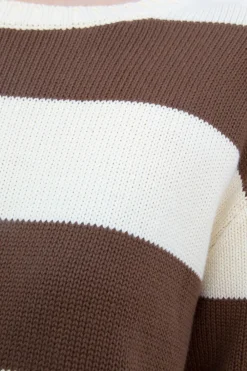 Brianna Cotton Thick Stripe Sweater Stripes|Cotton