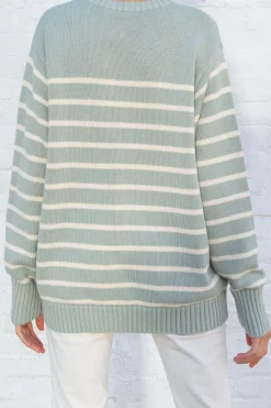 Clearance Brianna Cotton Thin Stripe Sweater Stripes|Cotton