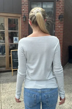 New Catalina Stripe Top Long Sleeves