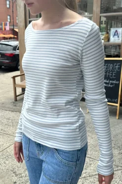 New Catalina Stripe Top Long Sleeves