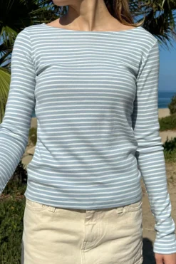 New Catalina Stripe Top Long Sleeves