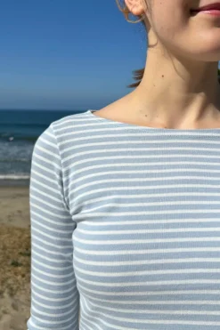 New Catalina Stripe Top Long Sleeves