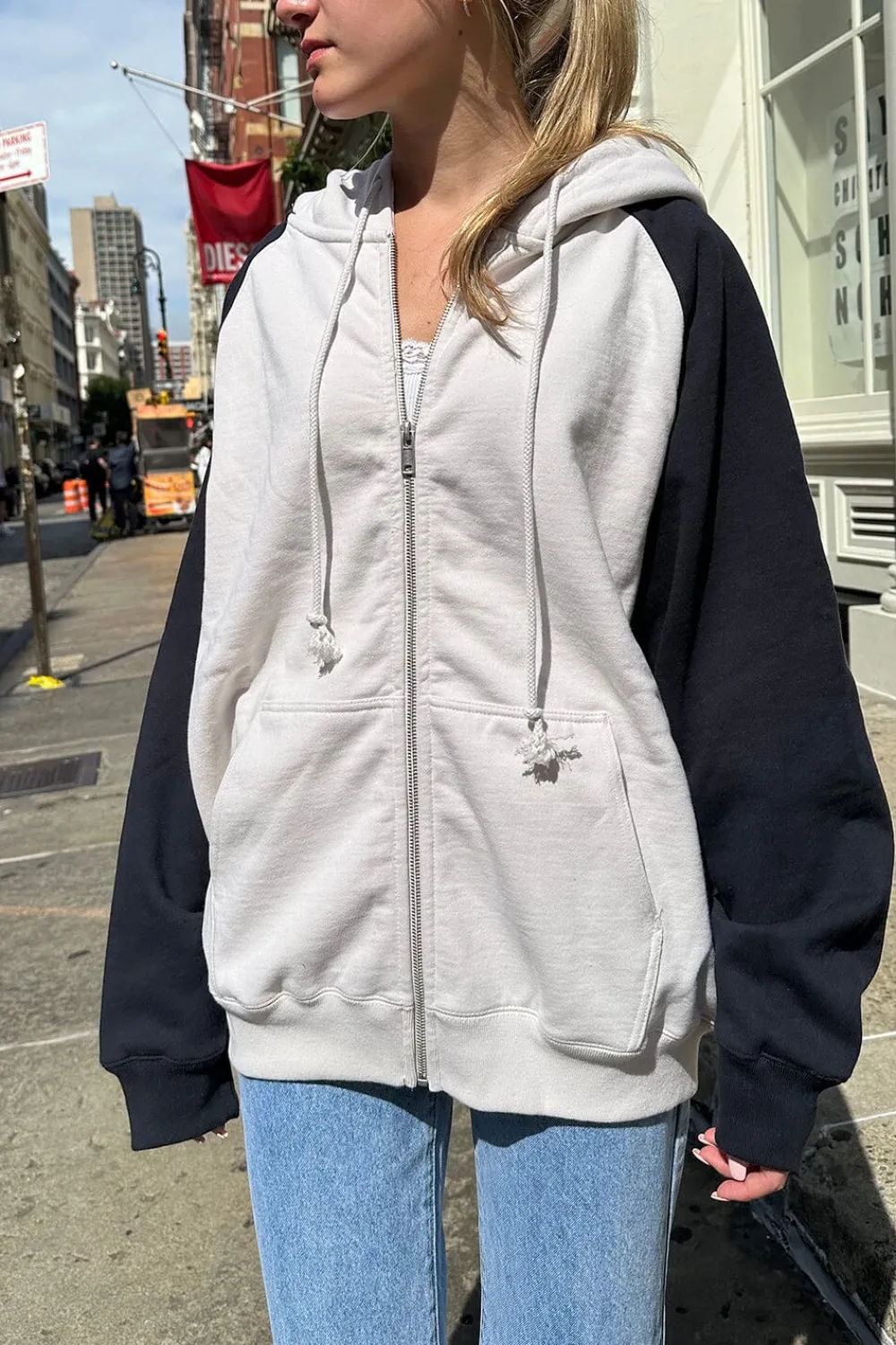 Clearance Christy Color Block Hoodie Sweatpants & Sweatshirts
