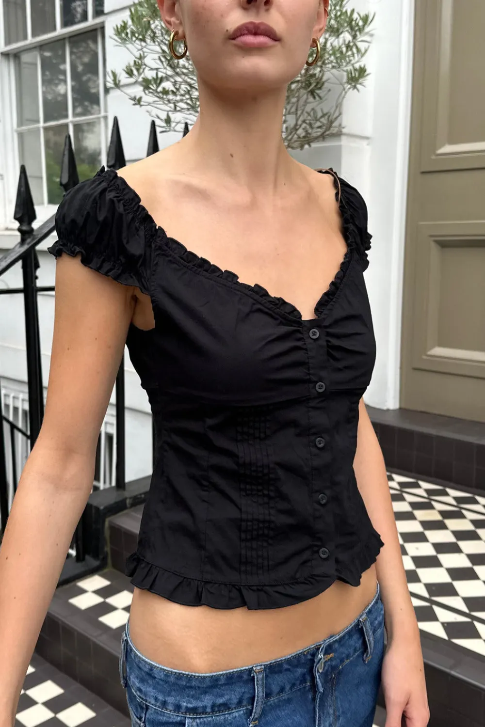 New Elena Top Short Sleeves