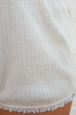 Best Emery Lace  Sweatshorts Whites