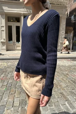 Clearance Grace V-Neck Sweater Cotton