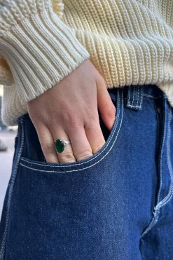 Green Stone Ring Jewelry
