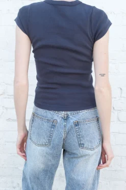 New Hailie Basic Top Short Sleeves