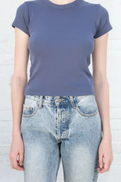 New Hailie Basic Top Short Sleeves