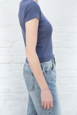 New Hailie Basic Top Short Sleeves
