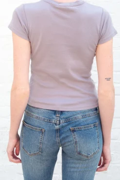 New Hailie Basic Top Short Sleeves
