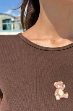 Clearance Hailie Teddy Bear Top Short Sleeves