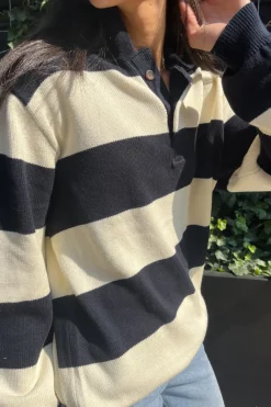 Clearance Katiana Striped Sweater Cotton