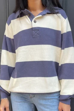 Clearance Katiana Striped Sweater Cotton