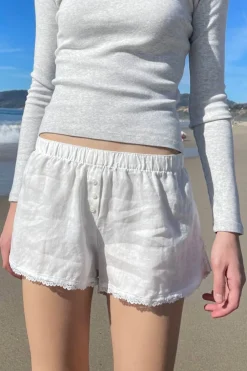 Discount Keira Linen Lace Shorts Shorts & Skirts