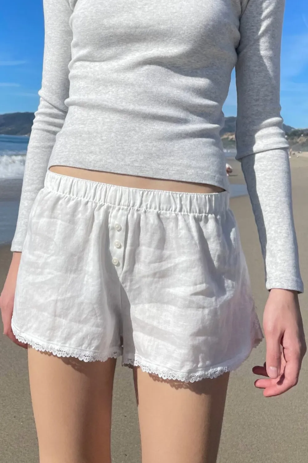 Discount Keira Linen Lace Shorts Shorts & Skirts