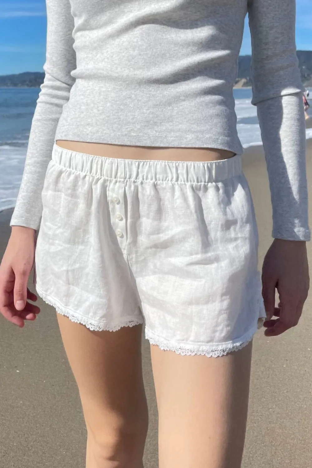 Discount Keira Linen Lace Shorts Shorts & Skirts