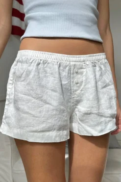 Hot Keira Pyjama Shorts Shorts & Skirts|Whites