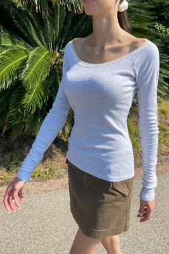 Online Larissa Long Sleeve Top Off The Shoulder|Long Sleeves