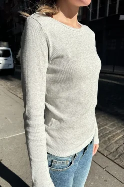 Online Leah Ribbed Top Long Sleeves