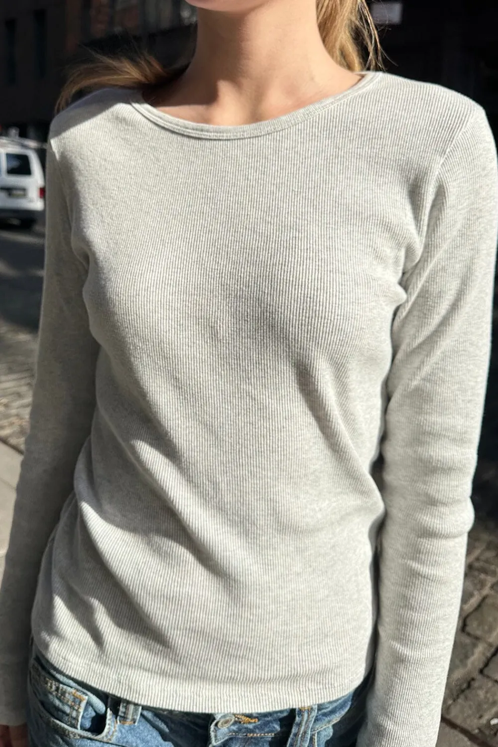 Online Leah Ribbed Top Long Sleeves