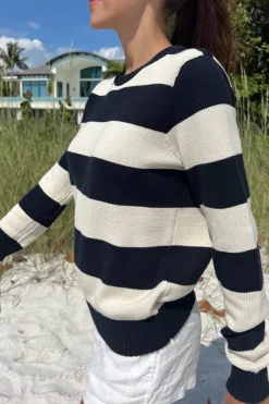 Online Martha Cotton Thick Stripe Sweater Stripes|Cotton