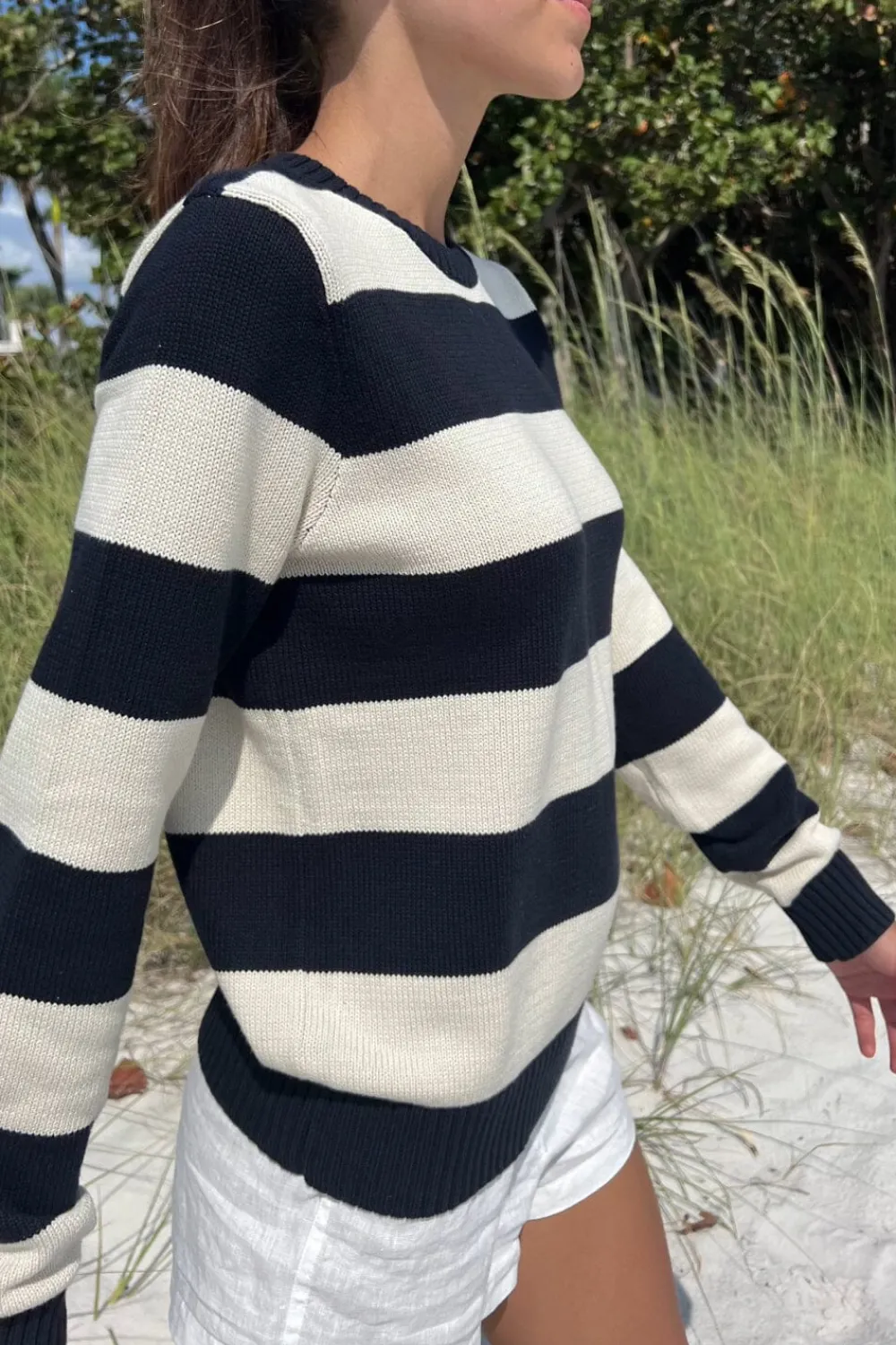 Online Martha Cotton Thick Stripe Sweater Stripes|Cotton