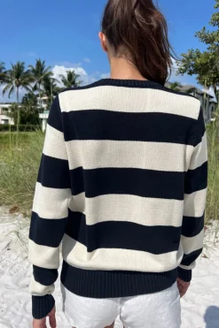 Online Martha Cotton Thick Stripe Sweater Stripes|Cotton