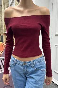 Mayson Top Off The Shoulder|Long Sleeves