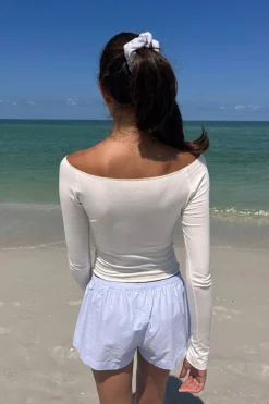 Sale Mayson V-Neck Top Off The Shoulder|Long Sleeves