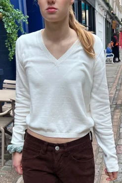 Sale Mollie V-Neck Sweater Cotton