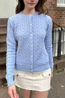 Outlet Olsen Wool Cable Knit Cardigan Cardigans|Wool