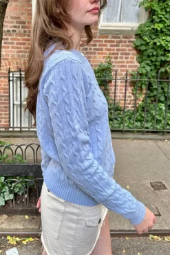Outlet Olsen Wool Cable Knit Cardigan Cardigans|Wool
