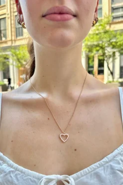 Clearance Pearl Heart Hecklace Jewelry