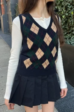 Peyton Wool Sweater Vest Wool
